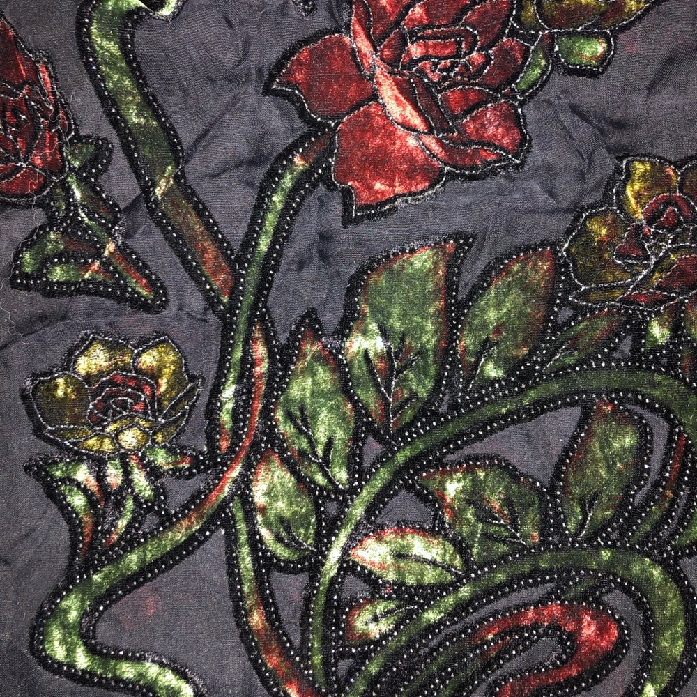Vintage floral shawl